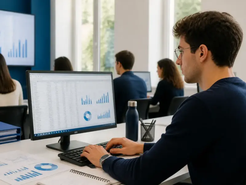 Adulti impegnati nell’uso pratico di documenti e presentazioni Office