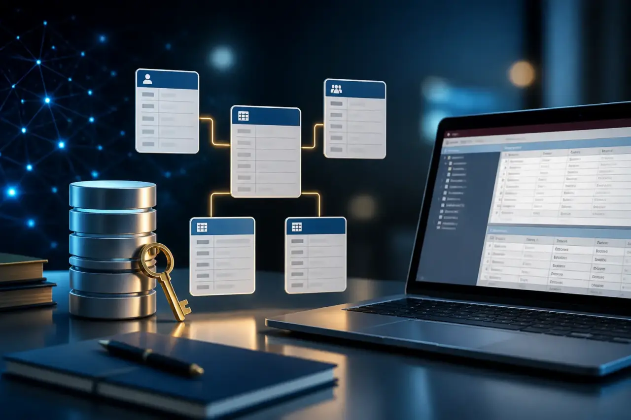 Database Microsoft Access con tabelle e relazioni