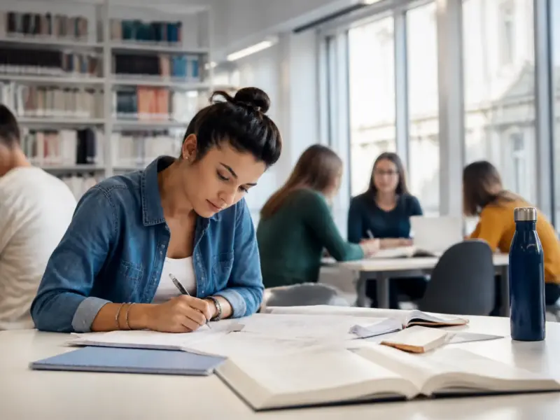 Giovani adulti impegnati nella preparazione universitaria e concorsuale
